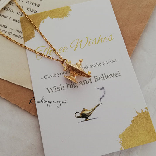 Collana Lampada Magica "Make a Wish"