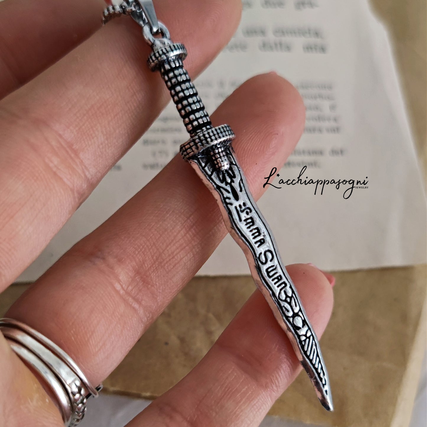 Dark Lord Dagger Necklace