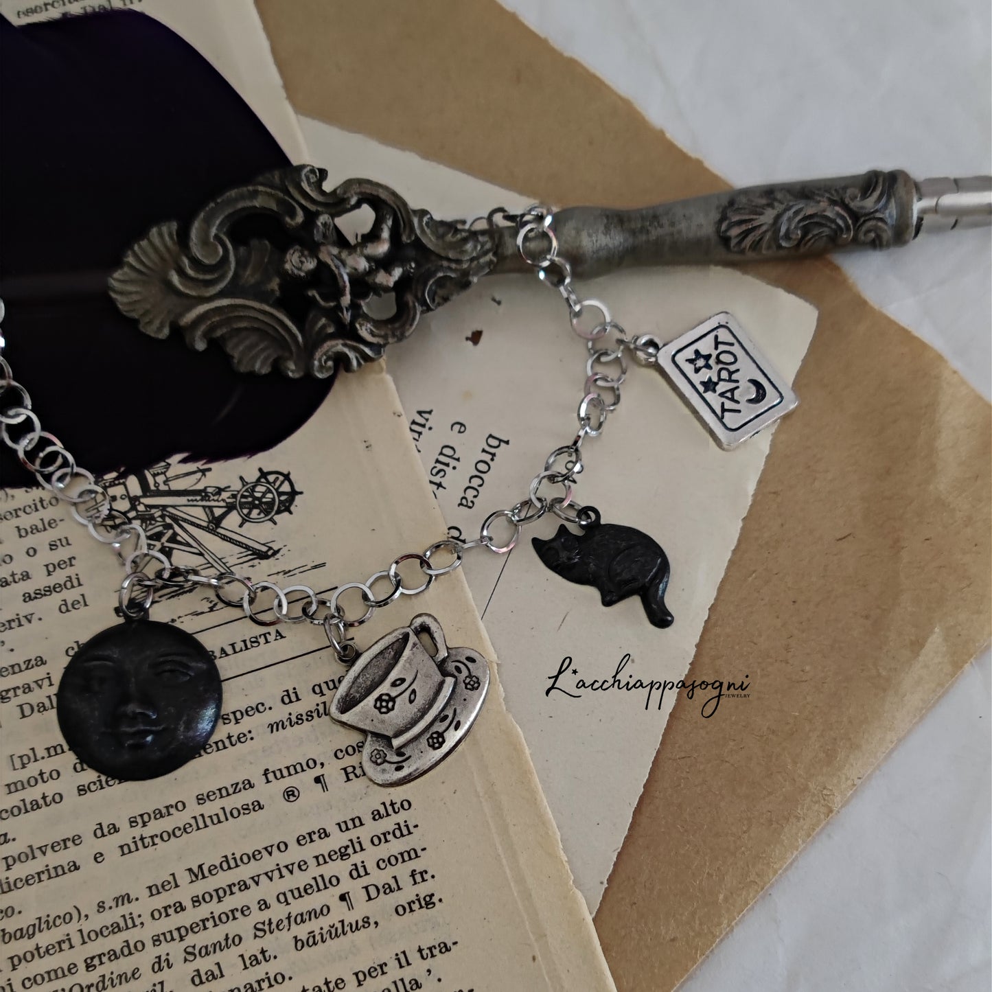 "Tale of the Witch" charms bracelet