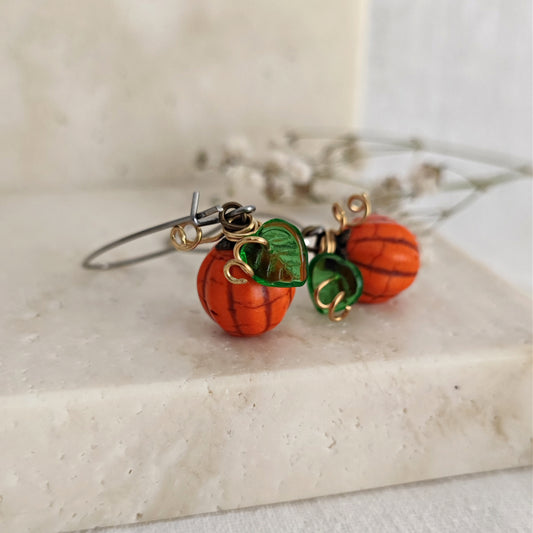 "Pumpkin Queen" earrings