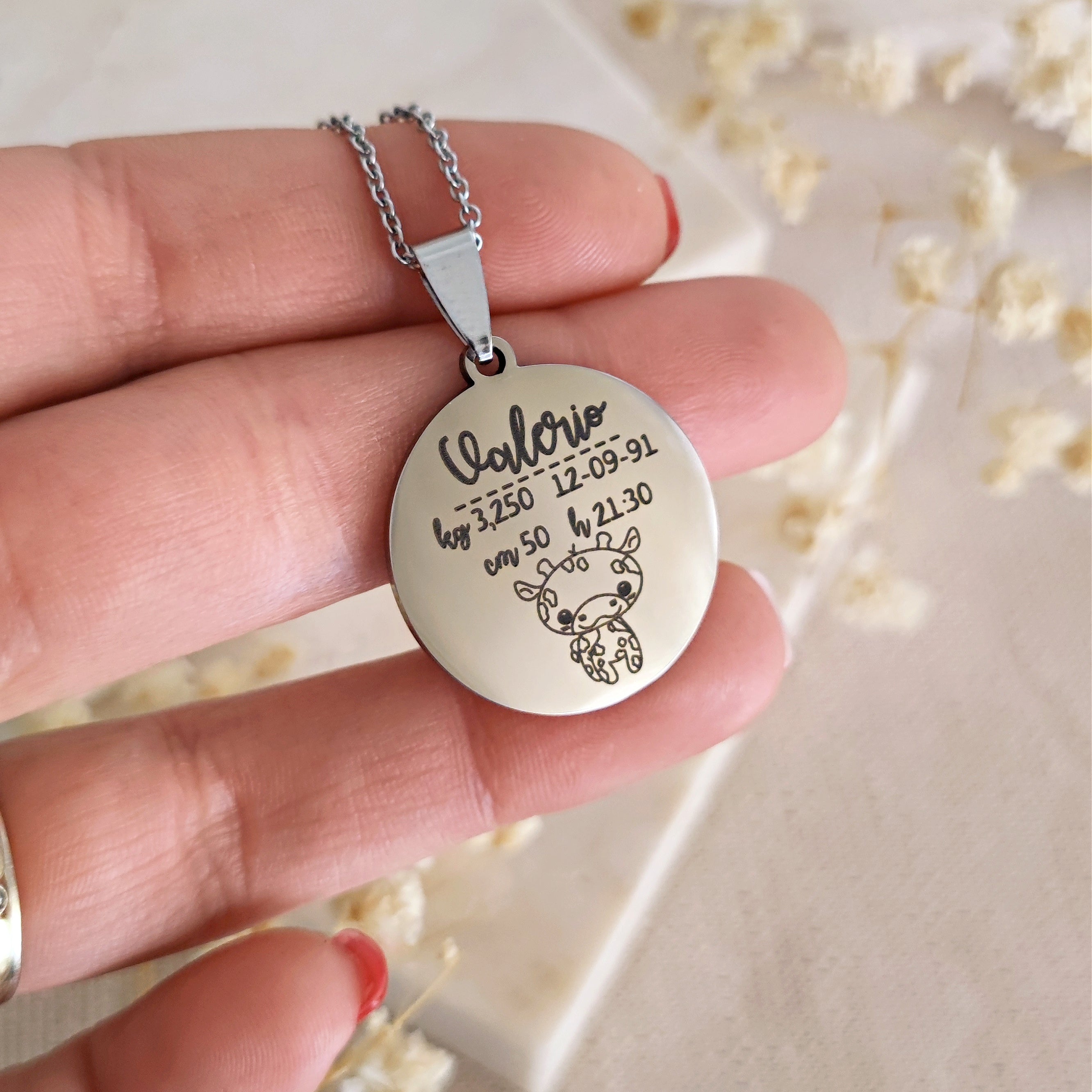 Personalised Silver and Solid Gold Bead Necklace | Lisa Angel