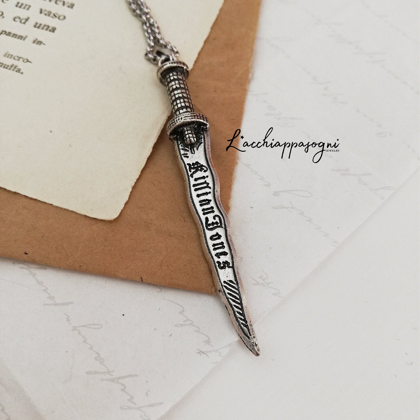 Pirate Dark Dagger Necklace