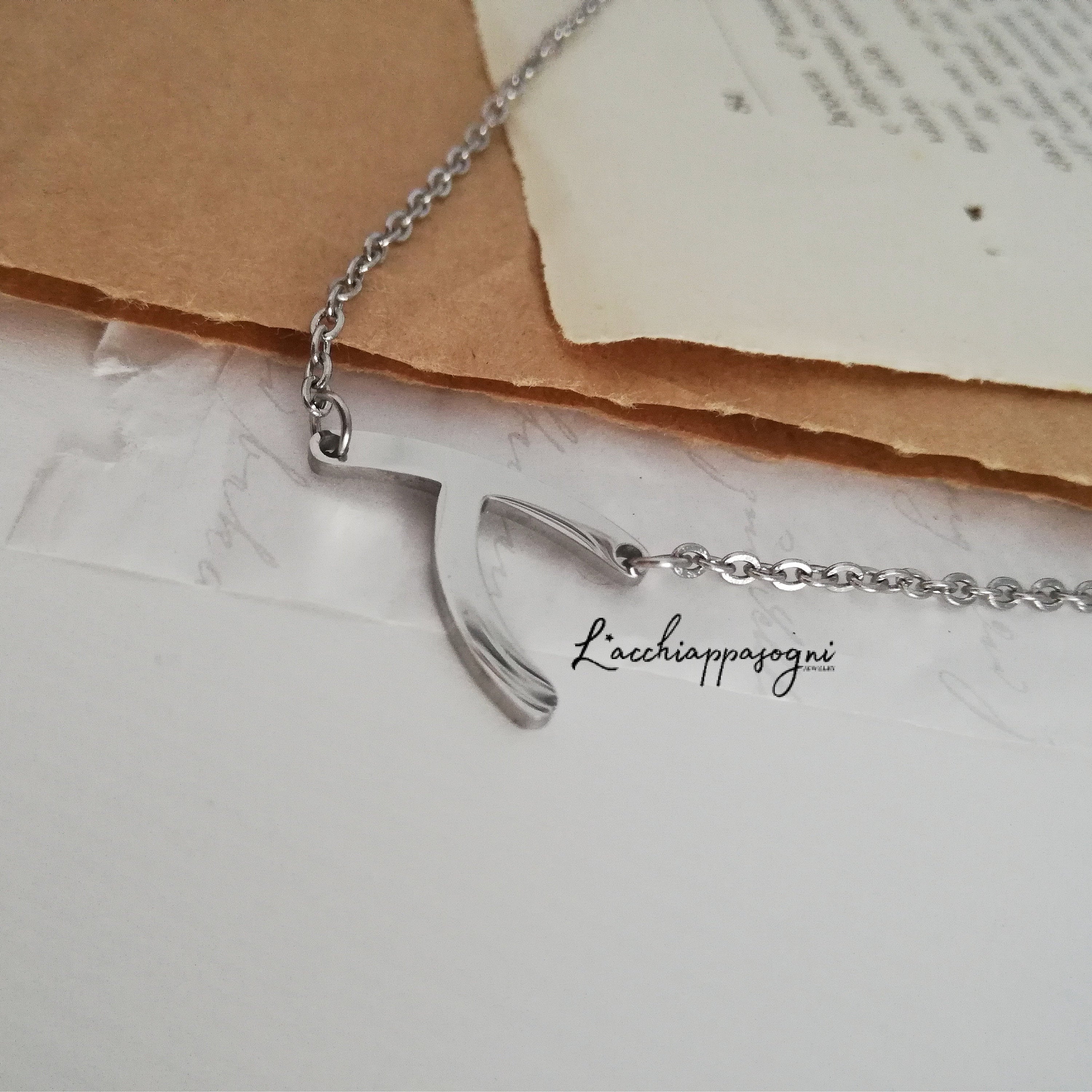 925 Silver Jewelry | Silver Wishbone Necklace - 15468